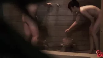 DLFF-249 03 Best girlfriends relaxing at Onsen. Friendly outdoor bath and urination