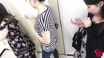 DLFF-290 03 Woman wet herself in the line to the toilet!