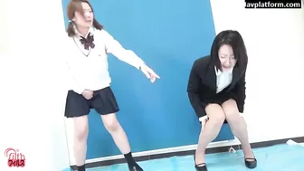 DLFF-097 07 Peeing Desperation - School Gal vs Office Worker