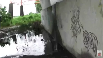 DLJG-151 02 Self-filmed outdoor urination. Amateur girls doing it in standing position