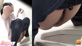 DLEE-112 03 Spy camera captured clear peeing sounds. WC toilet voyeurism