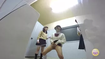 DLSL-123 03 Girls school students pissing standing up in boy’s toilet, JAV Collection, PissRIP