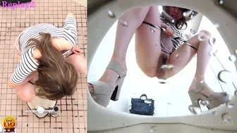 DLEE-330 02 Frantic girls pissing and missing the toilet bowl VOL 2, JAV Collection, PissRIP