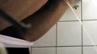 Spy WC: Wife pees while standing over the bowl, Voyeur Collection, PissRIP
