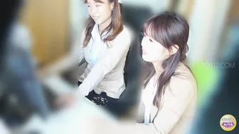 DLSL-353 02 Naughty office ladies mischief piss on the rooftop of the office building