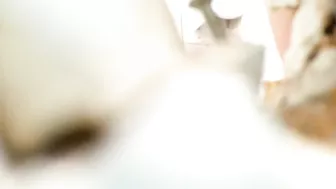 young hairy pussy at the toilet