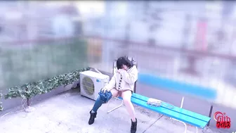 DLFF-422 03 Women's holy water in the town scenery