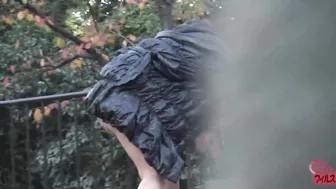 DLFF-096 03 Women’s pleasant peeing in standing position. Outdoor voyeurism