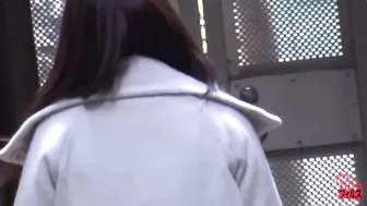 DLFF-115 Concrete pissing. Outdoor pee splashing by beautiful girls. #3